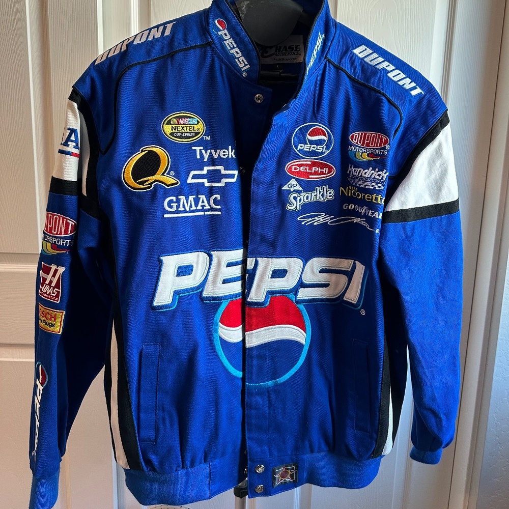 Vintage NASCAR Chase Pepsi Jeff Gordon Racing Jacket (Large; fits like 2XL)